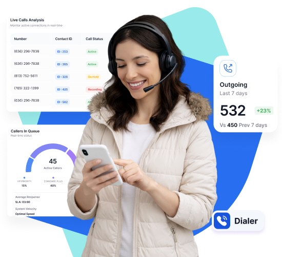 Inbound calls platform illustration